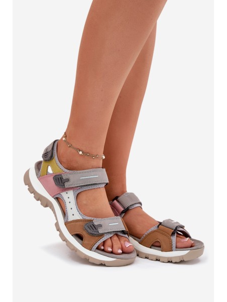 Leather Sport Sandals Women Artiker 54C1293 Multicolor