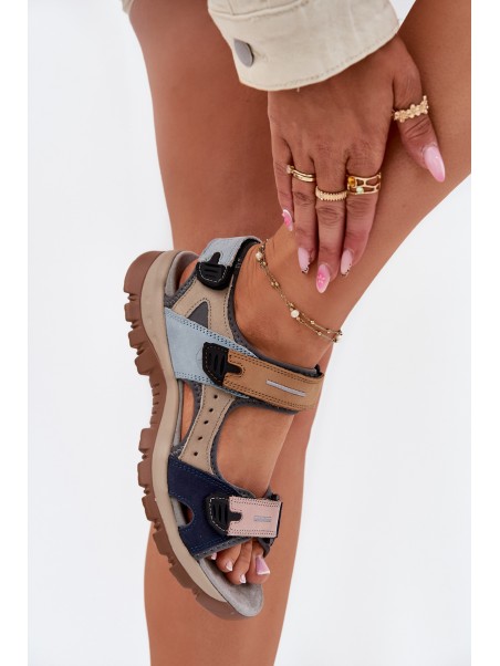 Ladies Leather Sports Sandals Artiker 54C1294 Multicolor
