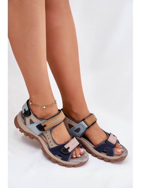 Ladies Leather Sports Sandals Artiker 54C1294 Multicolor