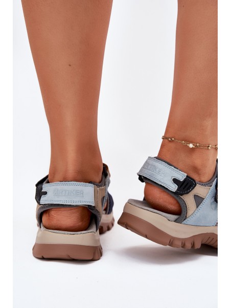Ladies Leather Sports Sandals Artiker 54C1294 Multicolor