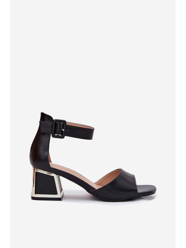 Black Heeled Sandals Women Zennia