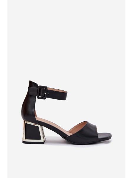 Black Heeled Sandals Women Zennia