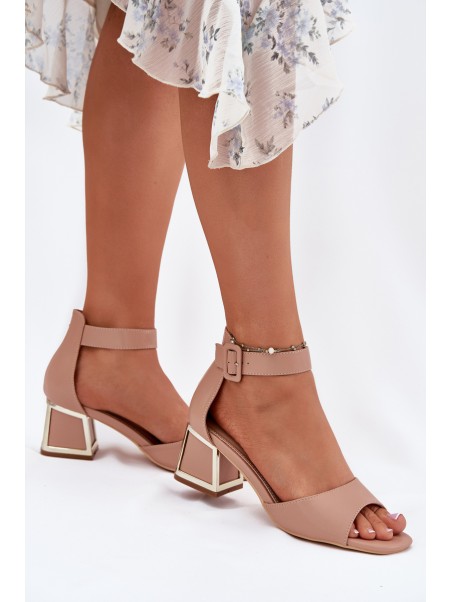 Women's Heeled Sandals Nude Zennia