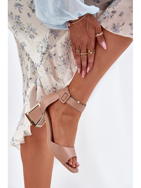 Women's Heeled Sandals Nude Zennia
