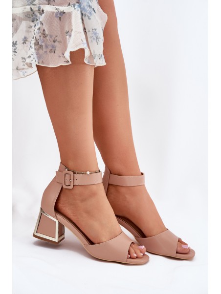 Women's Heeled Sandals Nude Zennia