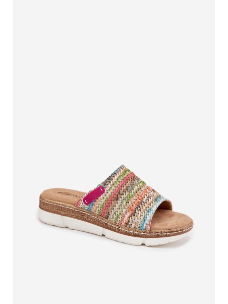 Women's Wedge Sandals With Braiding Multicolor Norozi