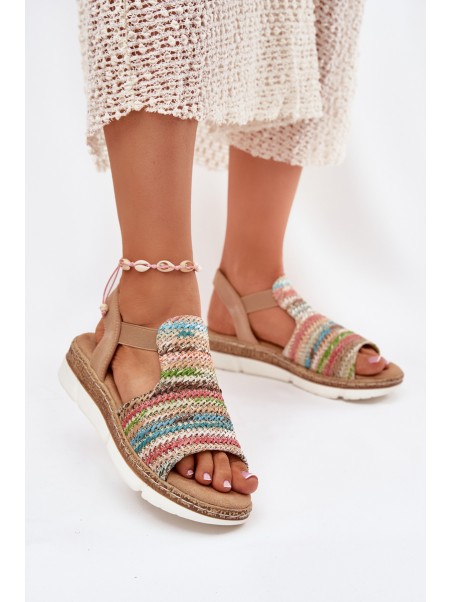 Women's Sandals With Weaving Multicolor Jelana