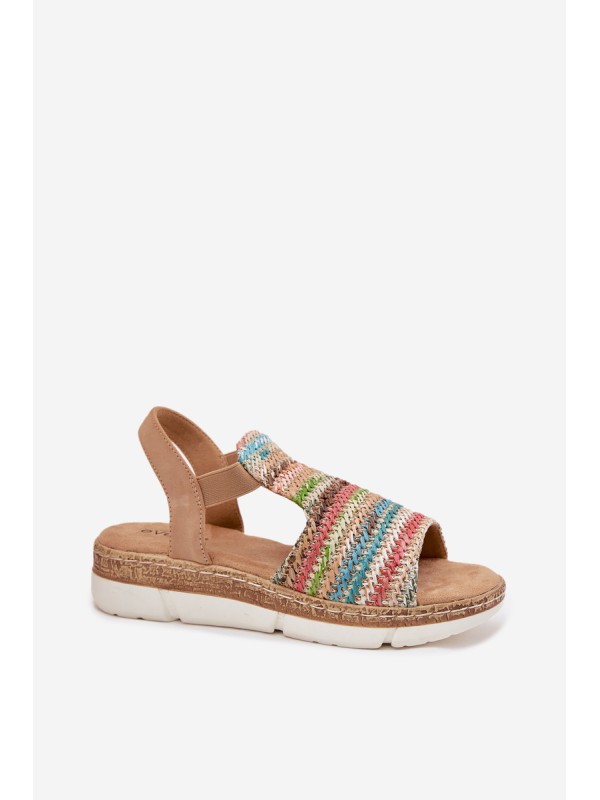 Women's Sandals With Weaving Multicolor Jelana