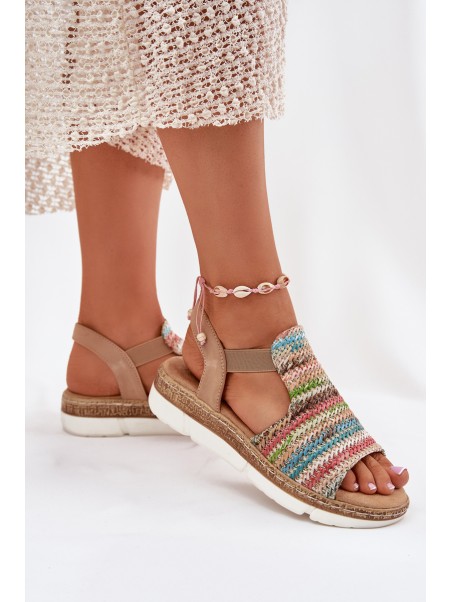 Women's Sandals With Weaving Multicolor Jelana