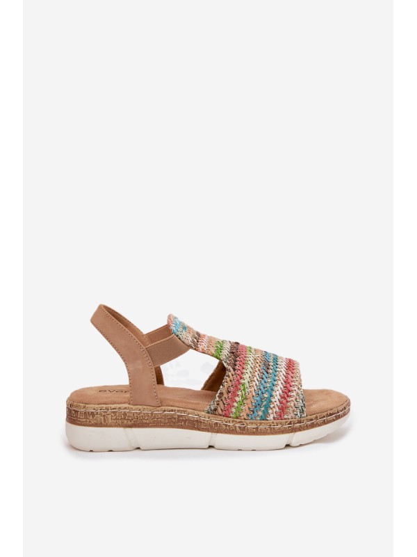 Women's Sandals With Weaving Multicolor Jelana