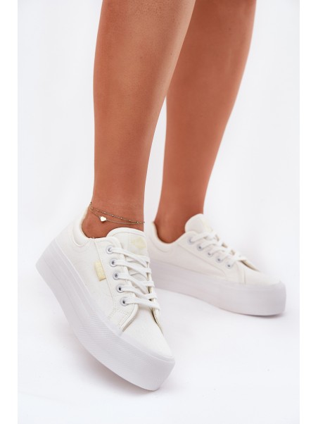 Womens Platform Sneakers Lee Cooper LCW-25-31-3450L White