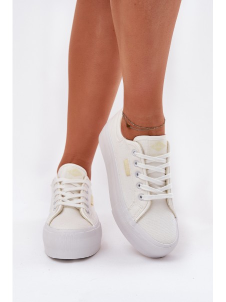 Womens Platform Sneakers Lee Cooper LCW-25-31-3450L White