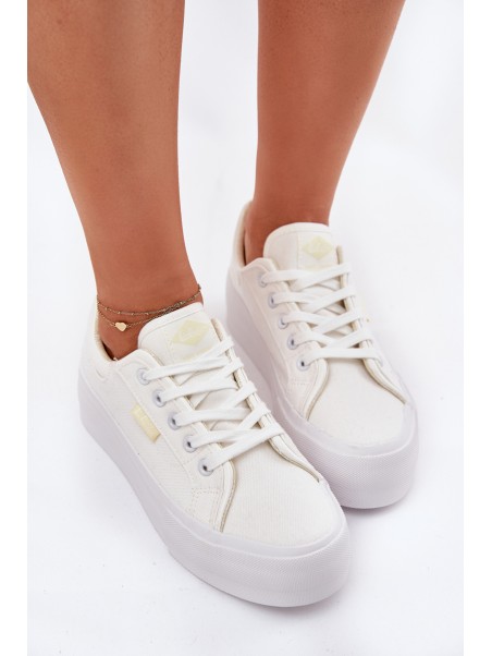 Womens Platform Sneakers Lee Cooper LCW-25-31-3450L White