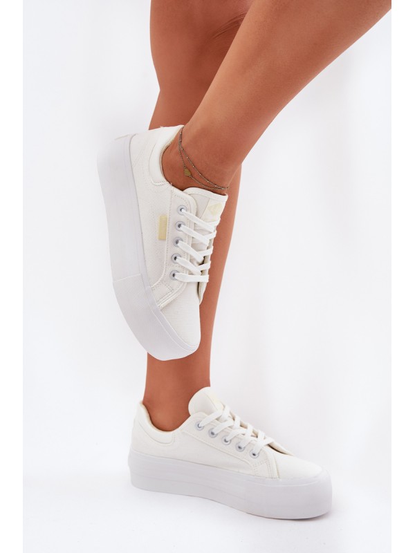 Womens Platform Sneakers Lee Cooper LCW-25-31-3450L White