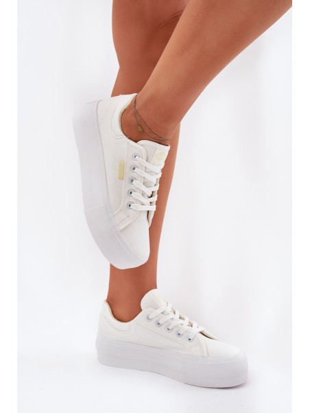 Womens Platform Sneakers Lee Cooper LCW-25-31-3450L White