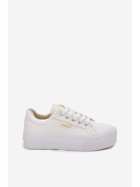 Womens Platform Sneakers Lee Cooper LCW-25-31-3450L White