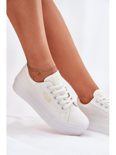 Womens Platform Sneakers Lee Cooper LCW-25-31-3450L White