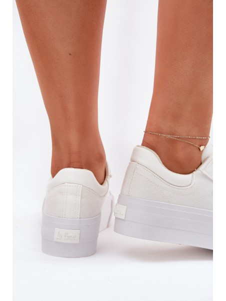 Womens Platform Sneakers Lee Cooper LCW-25-31-3450L White
