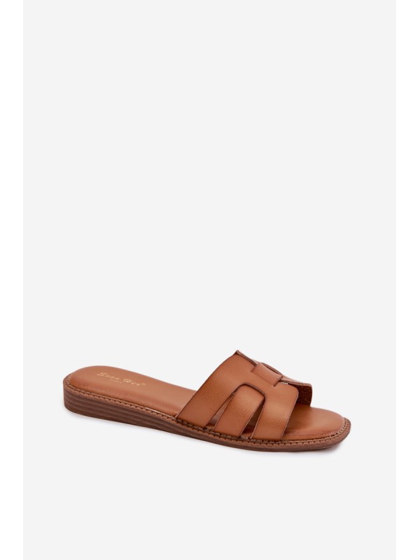 Women's Sandals Made Of Eco Leather Brown Lisanoria