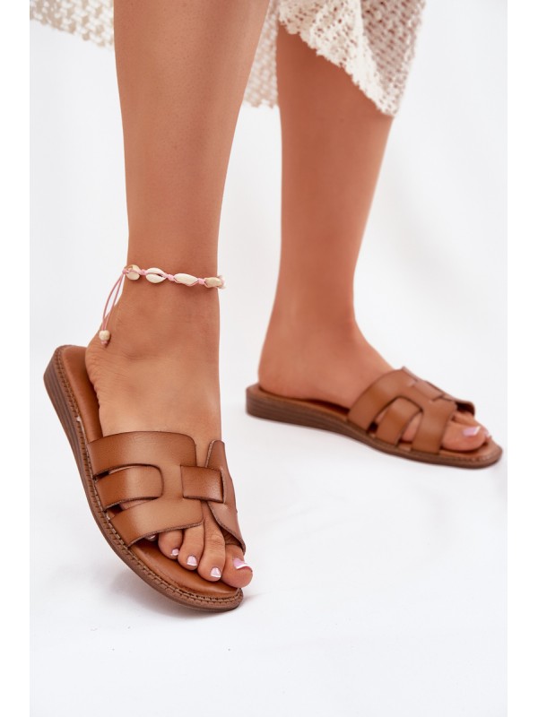 Women's Sandals Made Of Eco Leather Brown Lisanoria