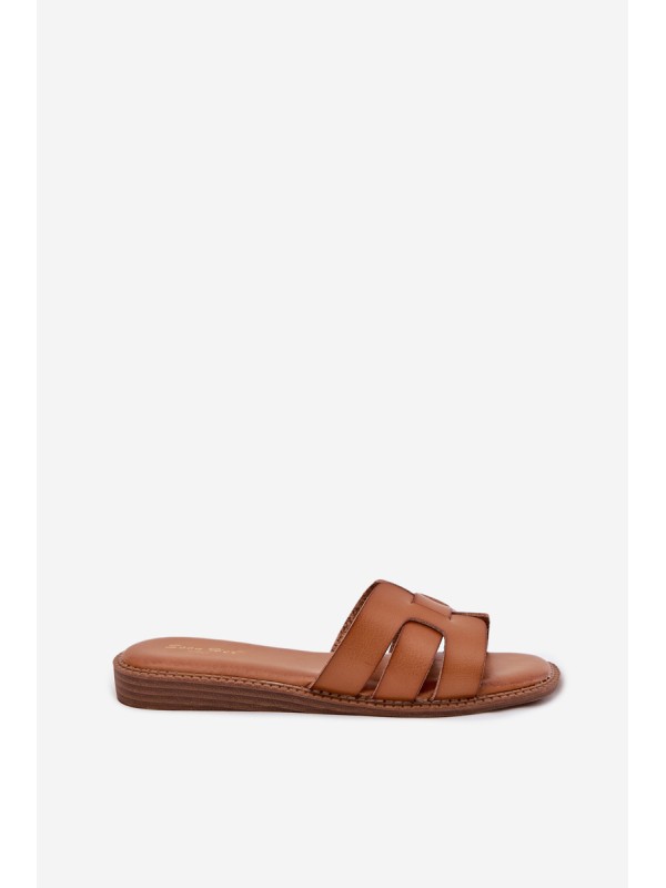 Women's Sandals Made Of Eco Leather Brown Lisanoria