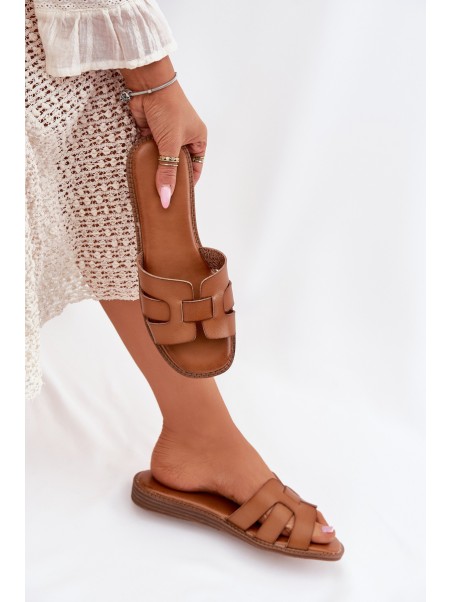 Women's Sandals Made Of Eco Leather Brown Lisanoria