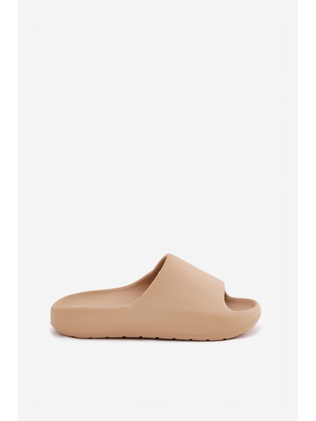 Women's Foam Slippers Dark Beige Rivasol