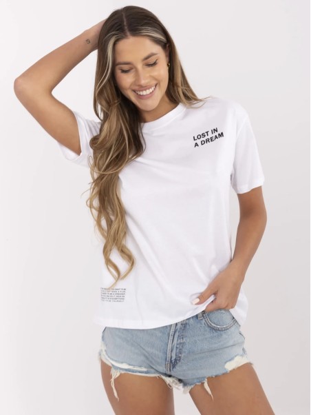T-shirt-D12022AC02705A-biało-różowy