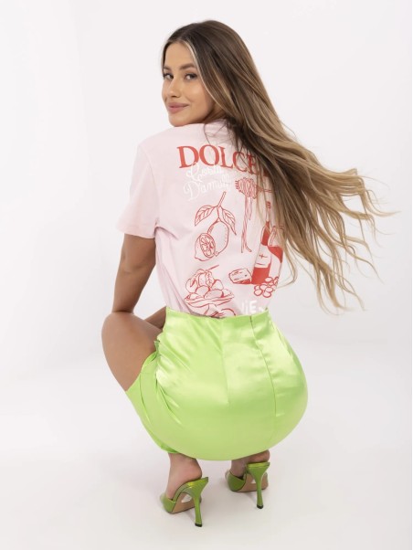 T-shirt-D12022M02738A-jasny różowy