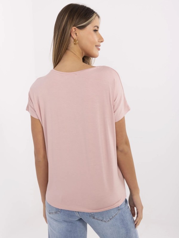 T-shirt-D12100M02737A-jasny różowy 2