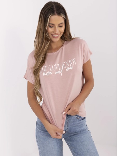 T-shirt-D12100M02737A-jasny różowy