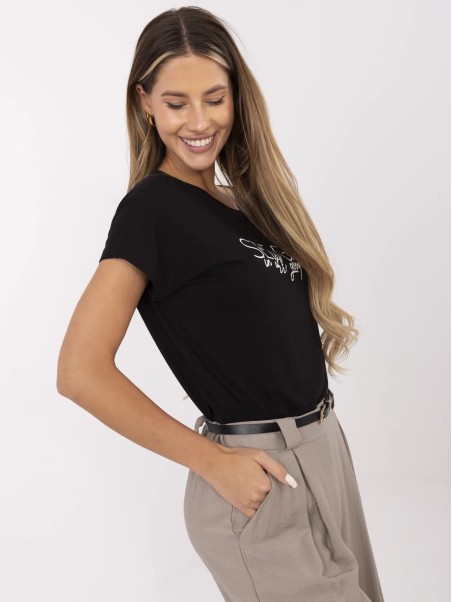 T-shirt-D12100M02737A-czarny