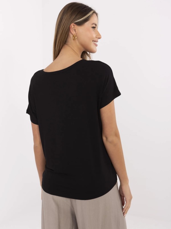 T-shirt-D12100M02737A-czarny 2