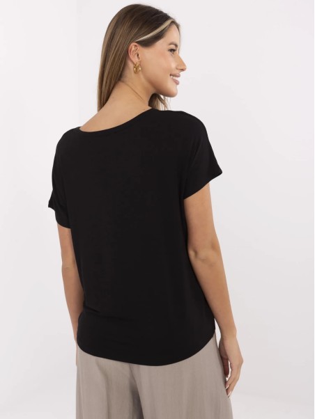 T-shirt-D12100M02737A-czarny