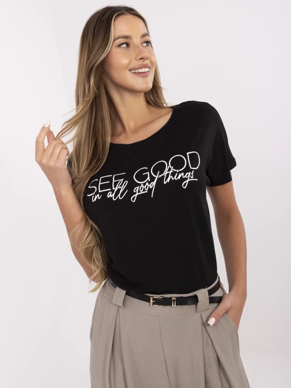 T-shirt-D12100M02737A-czarny