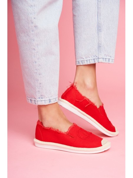 Classic Women's Espadrilles Red Flaure