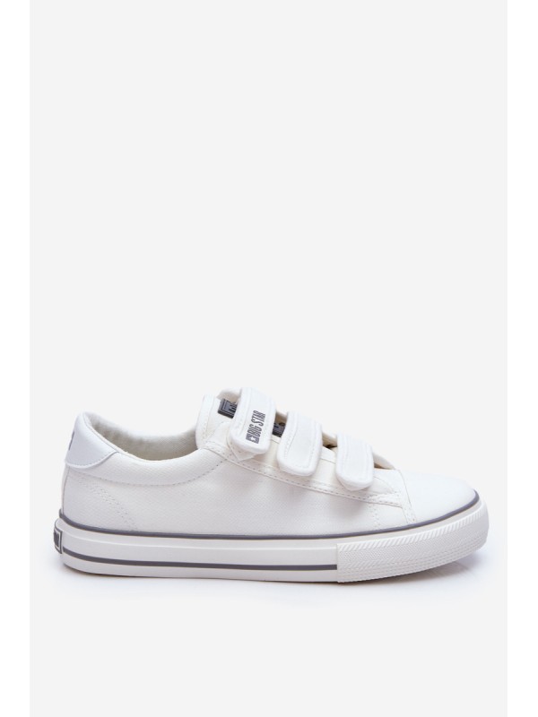 Klasikiniai sportbačiai su Velcro užsegimu Big Star LL274A203 White