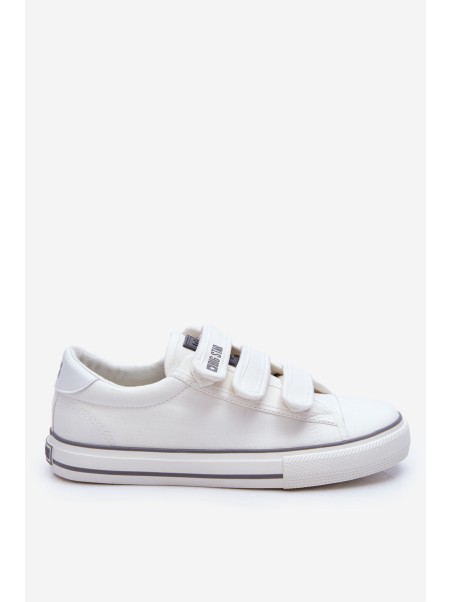 Klasikiniai sportbačiai su Velcro užsegimu Big Star LL274A203 White