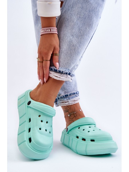 Moteriški putplasčio platforminiai „Crocs Mint Beckett“ batai