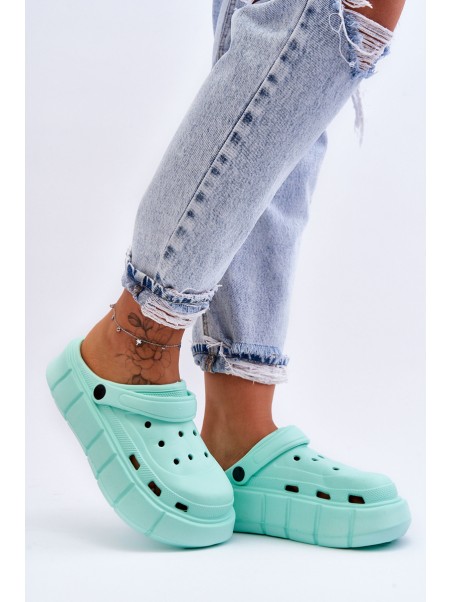 Moteriški putplasčio platforminiai „Crocs Mint Beckett“ batai