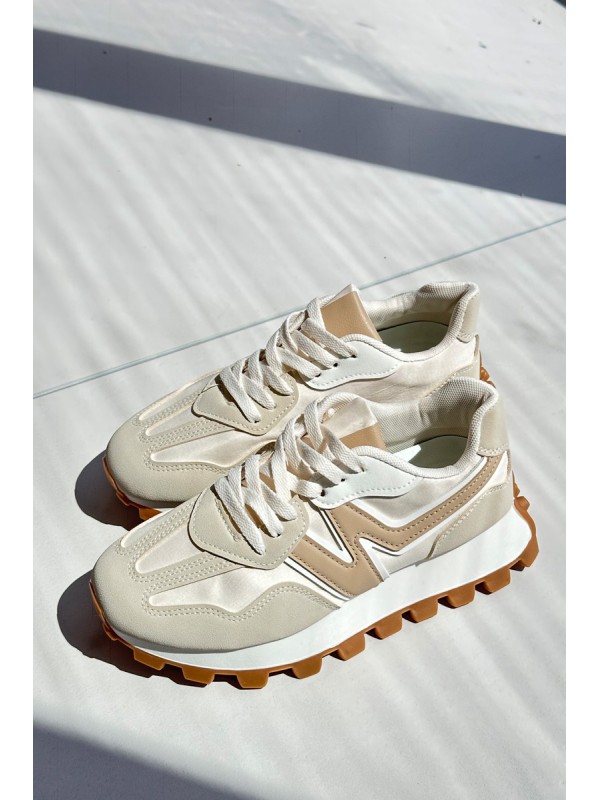 Women's Beige Sports Sneakers Kalelia 2