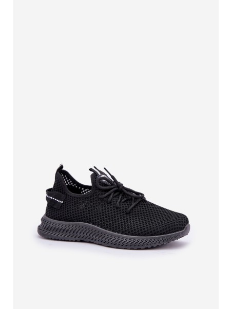 Mesh Slip-On Sports Shoes Women Black Harice
