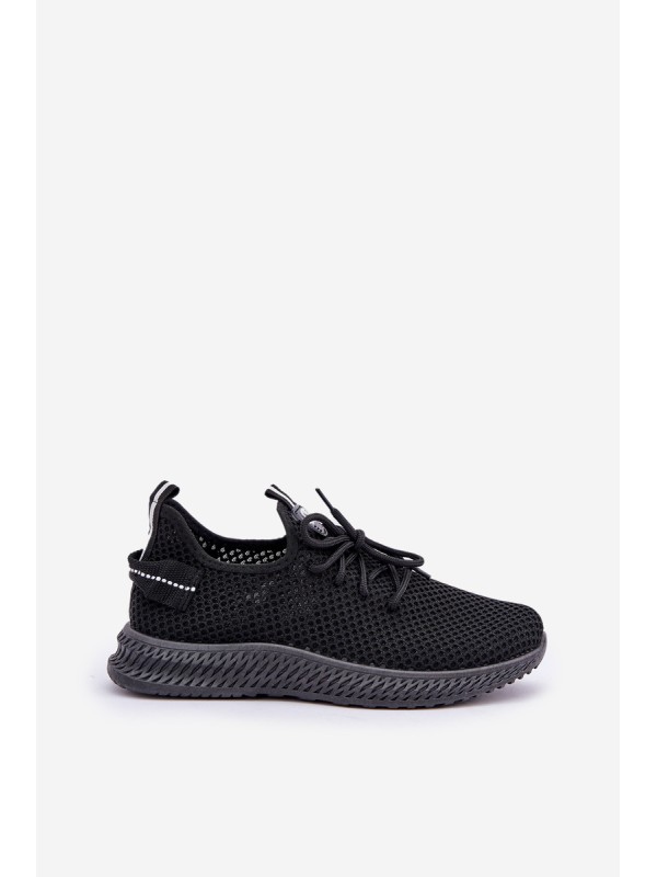 Mesh Slip-On Sports Shoes Women Black Harice