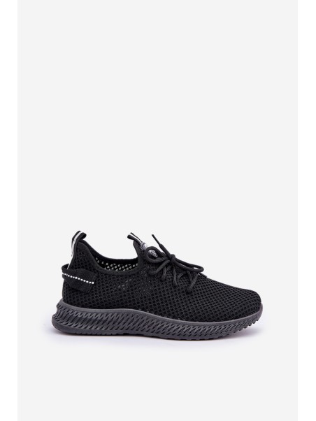 Mesh Slip-On Sports Shoes Women Black Harice