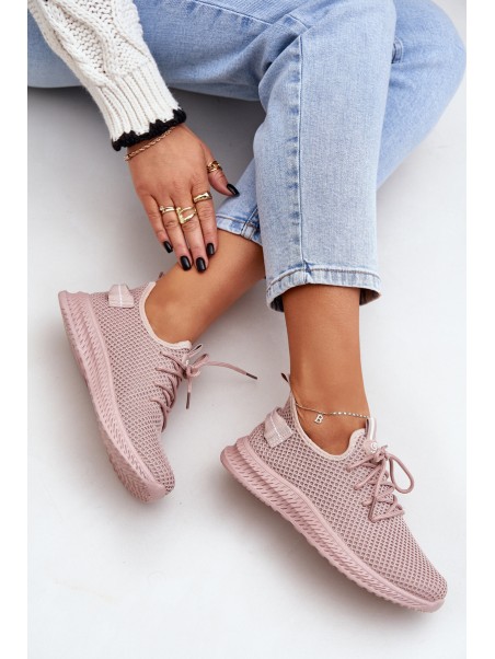 Mesh Slip-on Sports Shoes Women Pink Harice