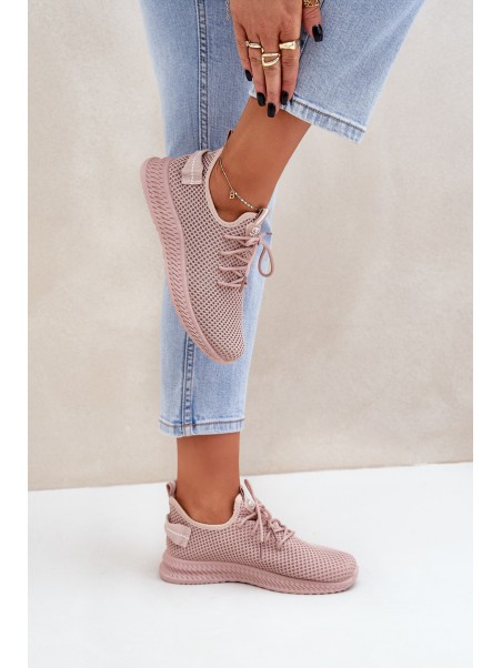 Mesh Slip-on Sports Shoes Women Pink Harice