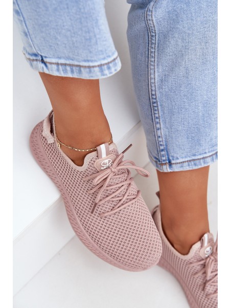 Mesh Slip-on Sports Shoes Women Pink Harice