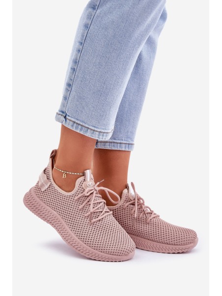 Mesh Slip-on Sports Shoes Women Pink Harice