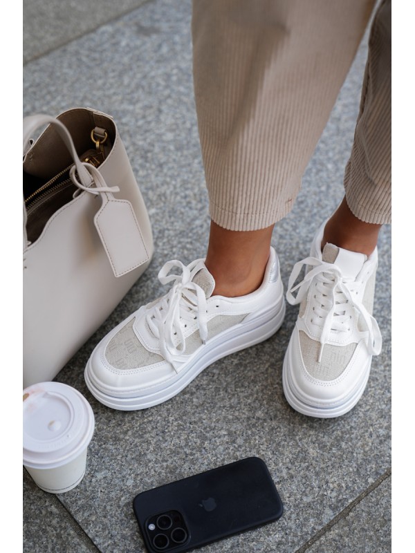 Women's Patterned Sneakers White Fenarra