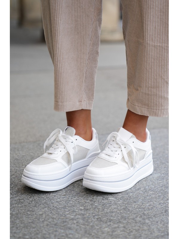 Women's Patterned Sneakers White Fenarra